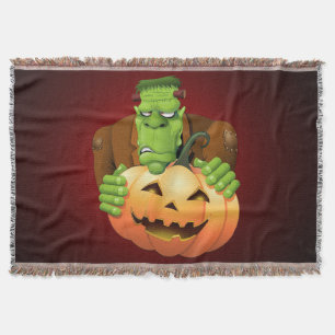 Couverture Dessin de Frankenstein Monster avec Citrouille
