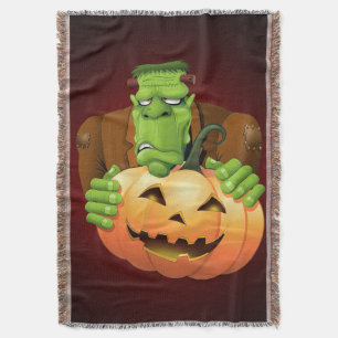 Couverture Dessin de Frankenstein Monster avec Citrouille