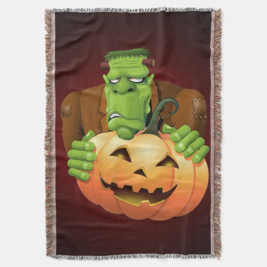 Couverture Dessin de Frankenstein Monster avec Citrouille (devant Vertical)