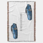 Couverture dessin de voiture bleue 240sx  (devant Vertical)