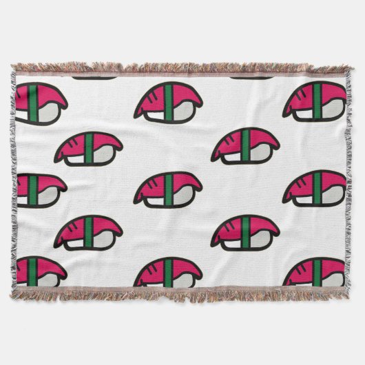 Couverture Dessin Kawaii Sushi, Riz de Poisson et Algues (Devant)