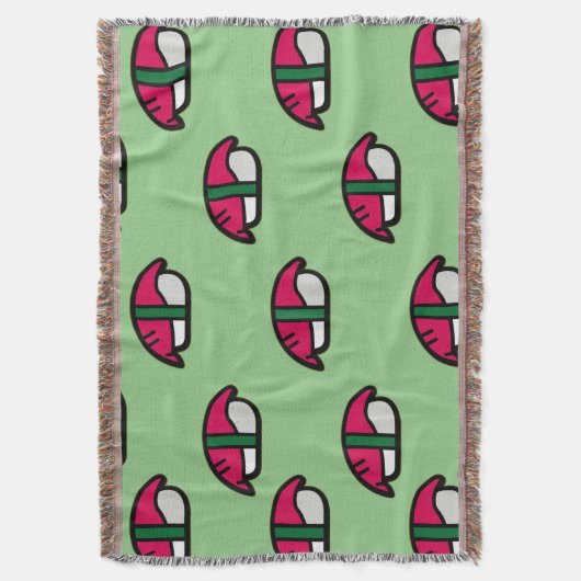 Couverture Dessin Kawaii Sushi, Riz de Poisson et Algues Jeu (devant Vertical)