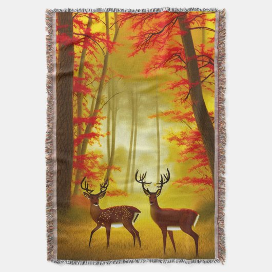 Couverture Deux cerfs dans une forêt d'automne / Bois (devant Vertical)