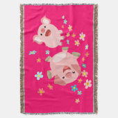 Couverture Deux mignons cochons de caricature dans la couvert (devant Vertical)