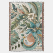 Couverture d'harmonie géométrique florale (devant Vertical)
