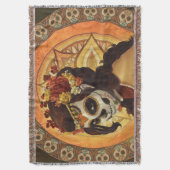 Couverture Dia De Los Muertos Throw Pillow (devant Vertical)