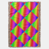 Couverture Diagonale arc-en-ciel rouge à vert (devant Vertical)