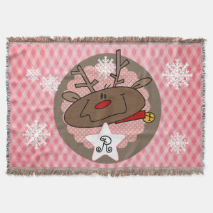 Couverture Diamants et points Reindeer Holiday Thon