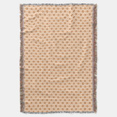 Couverture Diamants médiévaux - pêche rose et blanc (devant Vertical)