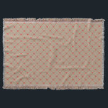 Couverture Diamond Shaped Red Heart & Line Art<br><div class="desc">This design feestbright red hearts almost connected by diagonal red making a diamond shape, or a square rotated 45 degrees. A simple pattern and theme that doesn't scream romance from the highest mountain, perfectly acceptable as a gift to friends and family as well as in the workplace. Feel free to...</div>