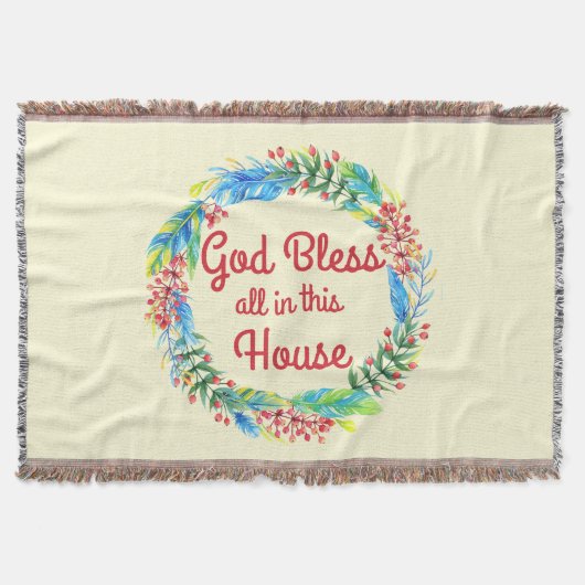 Couverture Dieu bénisse tout dans cette maison Jeter la couve (Devant)