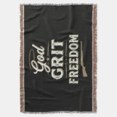 Couverture Dieu Grit et Liberté Conception de Foi Tactique Oc (devant Vertical)