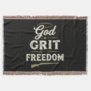 Couverture Dieu Grit et Liberté Conception de Foi Tactique Oc