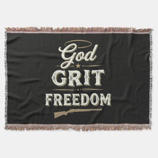 Couverture Dieu Grit et Liberté Conception de Foi Tactique Oc (Devant)