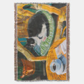Couverture Dimanche matin | Peinture confortable pour chat et (devant Vertical)