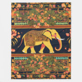 Couverture d'impression d'éléphant indien - douce, (Devant)
