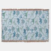 Couverture Dinosaur Motif bleu (Devant)