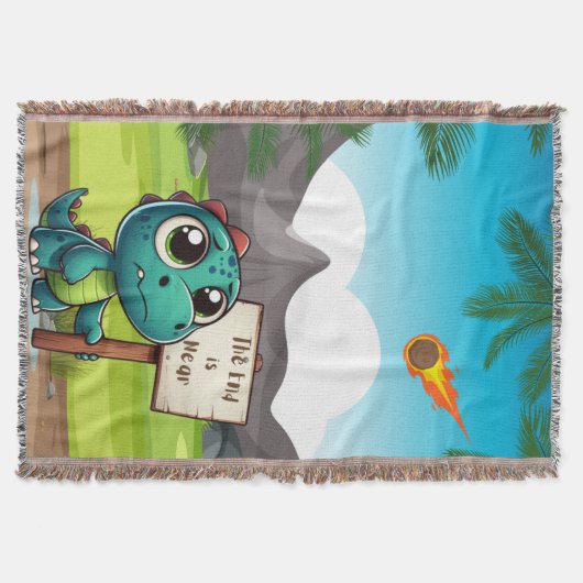 Couverture dinosaure mignon et drôle (Devant)