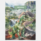 Couverture Dinosaure personnalisée Anniversaire Ca (Devant)