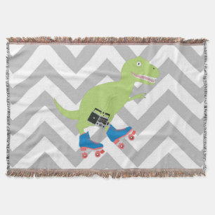 Couverture Dinosaure Roller Skating Radio