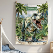 Couverture Dinosaure Wild Nom personnalisé