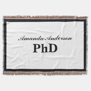 Couverture Diplôme de doctorat Nom personnalisé