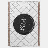 Couverture Diplôme d'études de pilotage sur mesure élégant (devant Vertical)