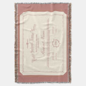 Couverture Diplôme personnalisé traditionnel rouge doux (devant Vertical)