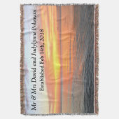 COUVERTURE DISTINCTIF PERSONNALISÉ SLEVER MARIAGE BLANKET (devant Vertical)