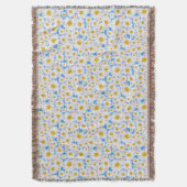 Couverture Ditzy White Daisy sur Sky Blue Arrière - plan (devant Vertical)