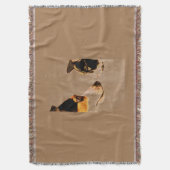 COUVERTURE 'DOG/CAT TAPESTRY JETTE EN BROWN. (devant Vertical)