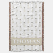 Couverture Dogue Allemand (Harlequin Noir Blanc) (devant Vertical)