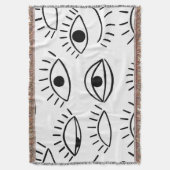 Couverture Doodle eye, motif créatif sans couture. (devant Vertical)