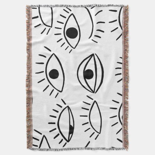Couverture Doodle eye, motif créatif sans couture. (devant Vertical)