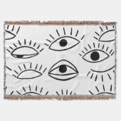 Couverture Doodle eye, motif créatif sans couture. (Devant)