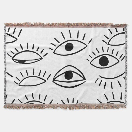 Couverture Doodle eye, motif créatif sans couture. (Devant)