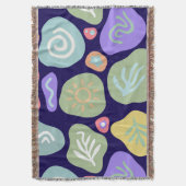 Couverture Doodles de rêve - Boho Nature Vibrant Design Motif (devant Vertical)