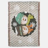 Couverture Dots et rayures de snowmen Jeu de vacances (devant Vertical)