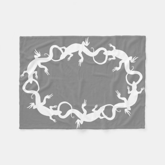 Couverture d'ouatine d'art de lézard de cool de (Devant (Horizontal))