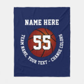 Couverture d'ouatine de basket-ball de bleu marine (Devant)