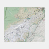 Couverture d'ouatine de carte de Denali (Alaska) (Devant (Horizontal))