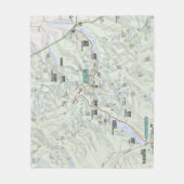 Couverture d'ouatine de carte de glacier (Montana) (Devant)