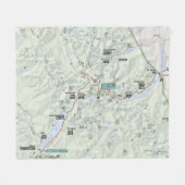 Couverture d'ouatine de carte de glacier (Montana) (Devant (Horizontal))