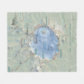 Couverture d'ouatine de carte de lac crater (Devant (Horizontal))