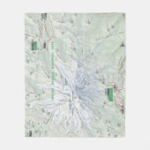 Couverture d'ouatine de carte du mont Rainier (Devant)