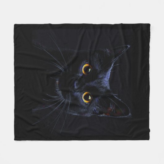 Couverture d'ouatine de chat noir (Devant (Horizontal))