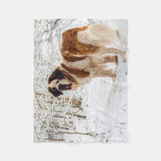 Couverture d'ouatine de chien de St Bernard (Devant)