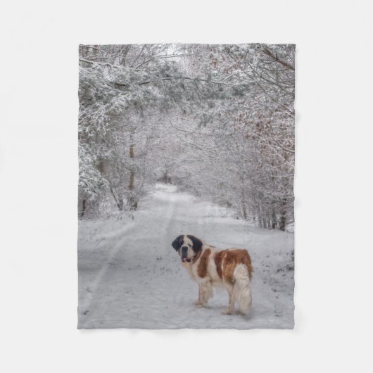 Couverture d'ouatine de chien de St Bernard (Devant)