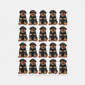 Couverture d'ouatine de chiot de rottweiler (Devant)