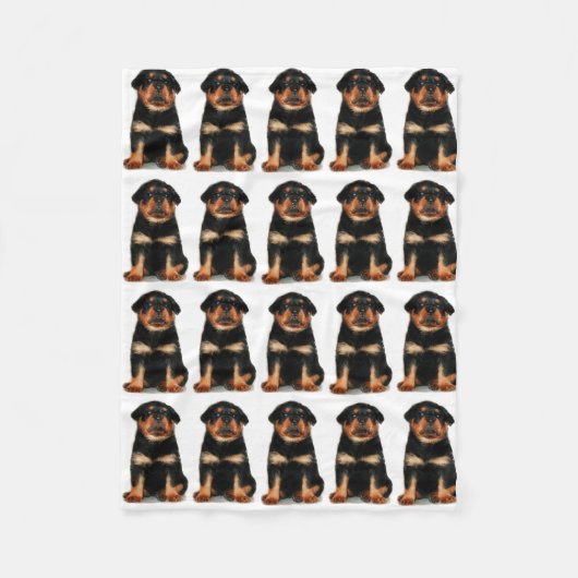Couverture d'ouatine de chiot de rottweiler (Devant)
